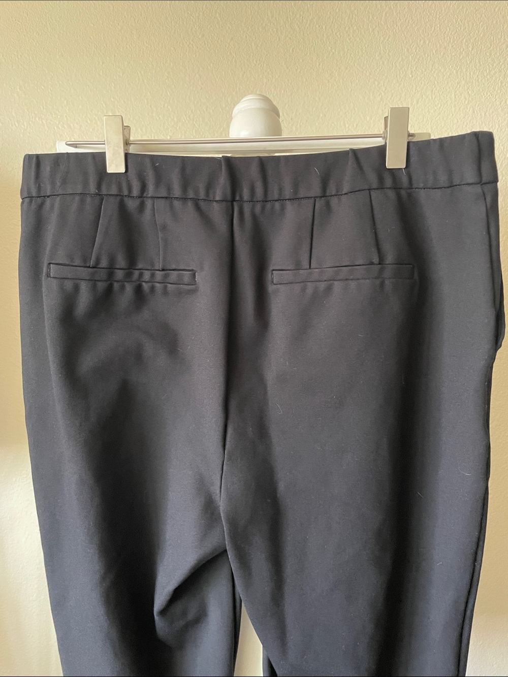 ELOQUII Black Stretch Ankle Dress Pants Size 14R | Pull-On Office Trousers - Picture 8 of 9
